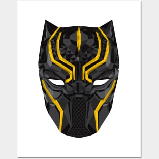 black panther mask Posters and Art